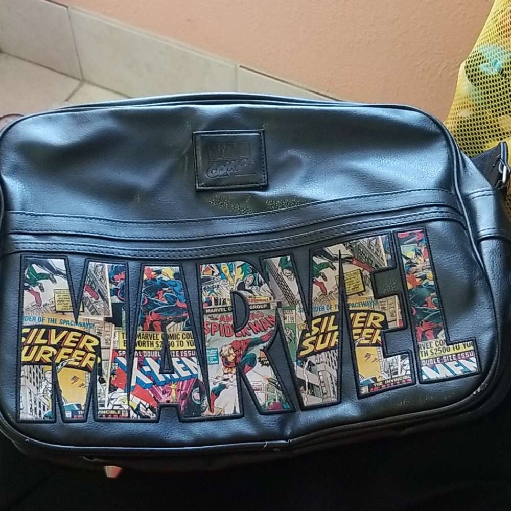 Rare Marvel Multiuse Leather Laptop Bag
